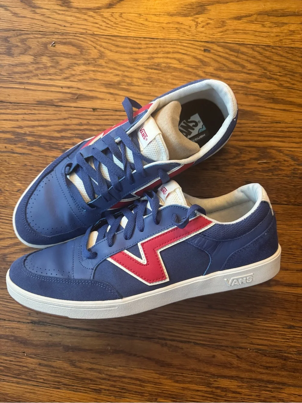 Vans Men’s Lowland CC Retro Sport Blue Red Skate Shoes Sneakers Size 13 US  Vans
